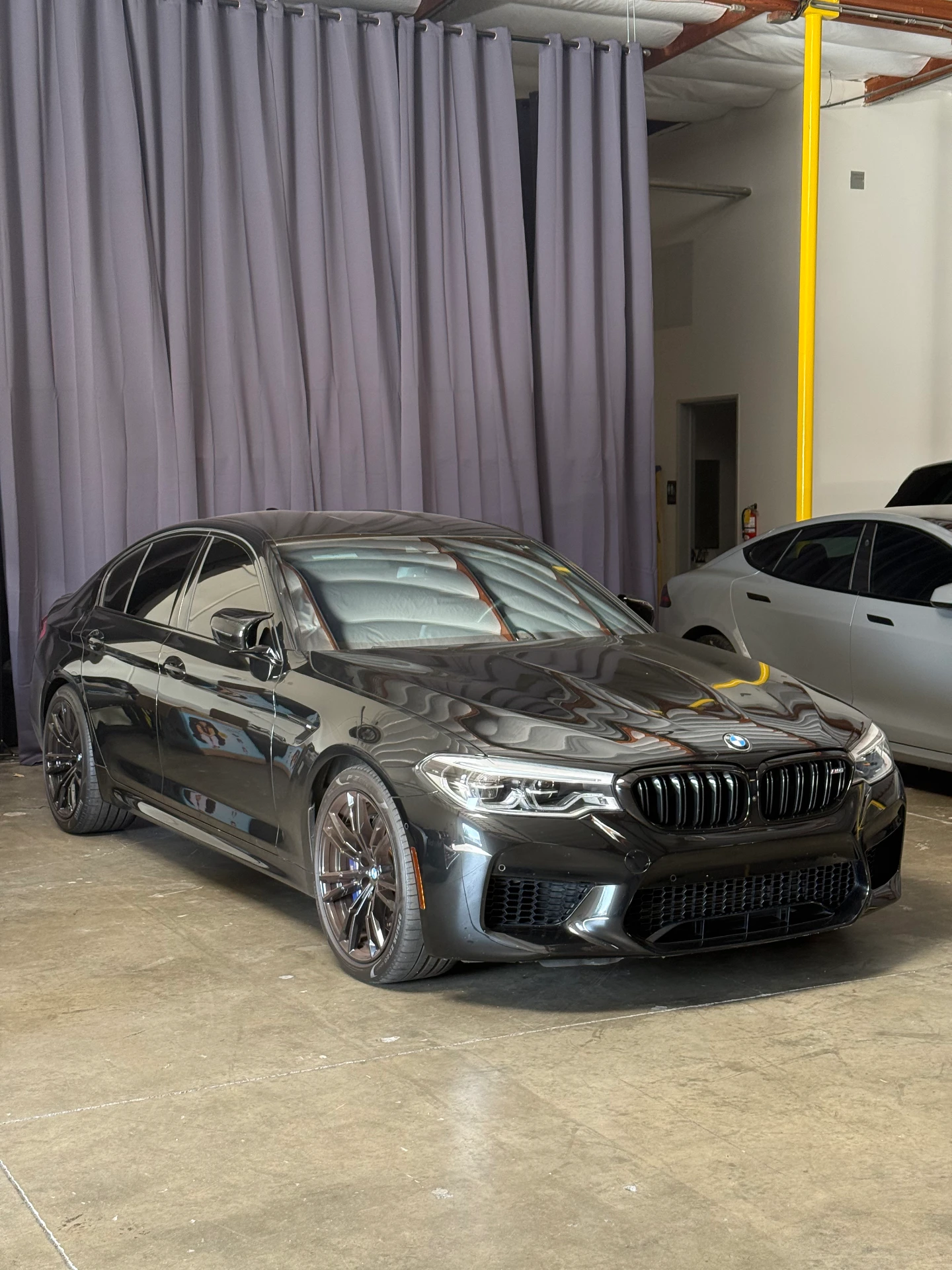 BMW M5 Stealth PPF before — Stealth paint protection film / BMW M5
