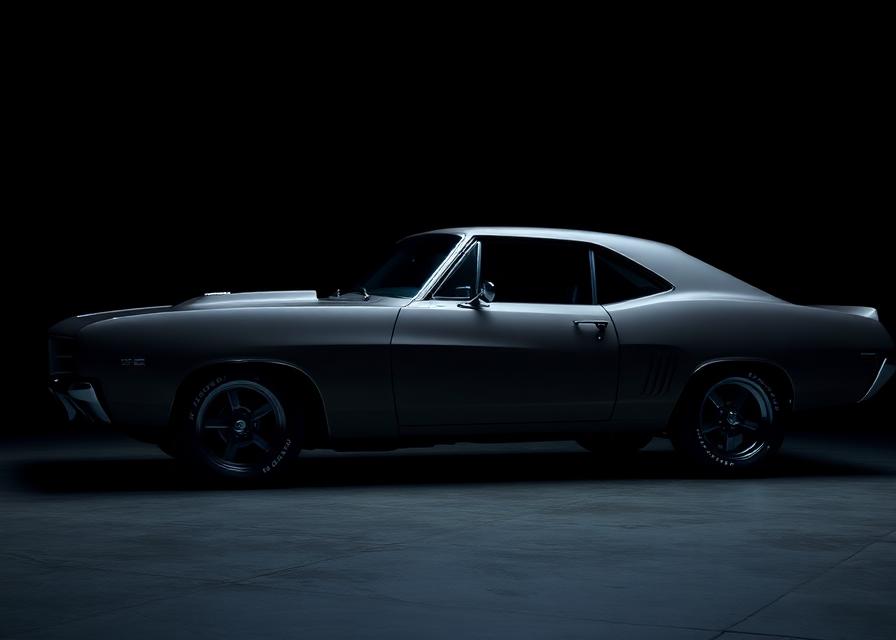 Muscle Car vehicle wrapped and detailed by Ghost Auto Shield